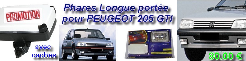 Phares PEUGEOT 205 GTI