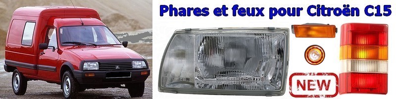 Phares et feux pour Citroên C15