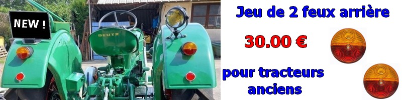 Jeu de 2 feux AR pour tracteurs anciens