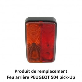 Jeu de 2 feux arrière de remplacement pour PEUGEOT 504 Pick-Up, PEUGEOT J7 et CITROEN ACADIANE