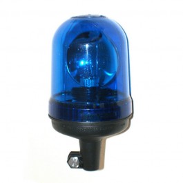 Gyrophare bleu pour véhicules prioritaires en 24 Volts montage sur hampe