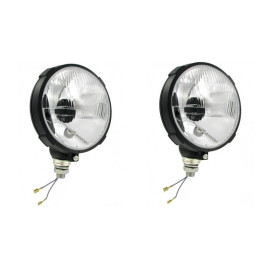 Jeu de 2 phares pour adaptation sur JEEP militaire en 12 volts éclairage blanc